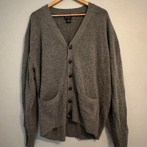 Jos. A. Bank Executive Collection Lambswool Button Front Cardigan Sweater - XL - Picture 1 of 6